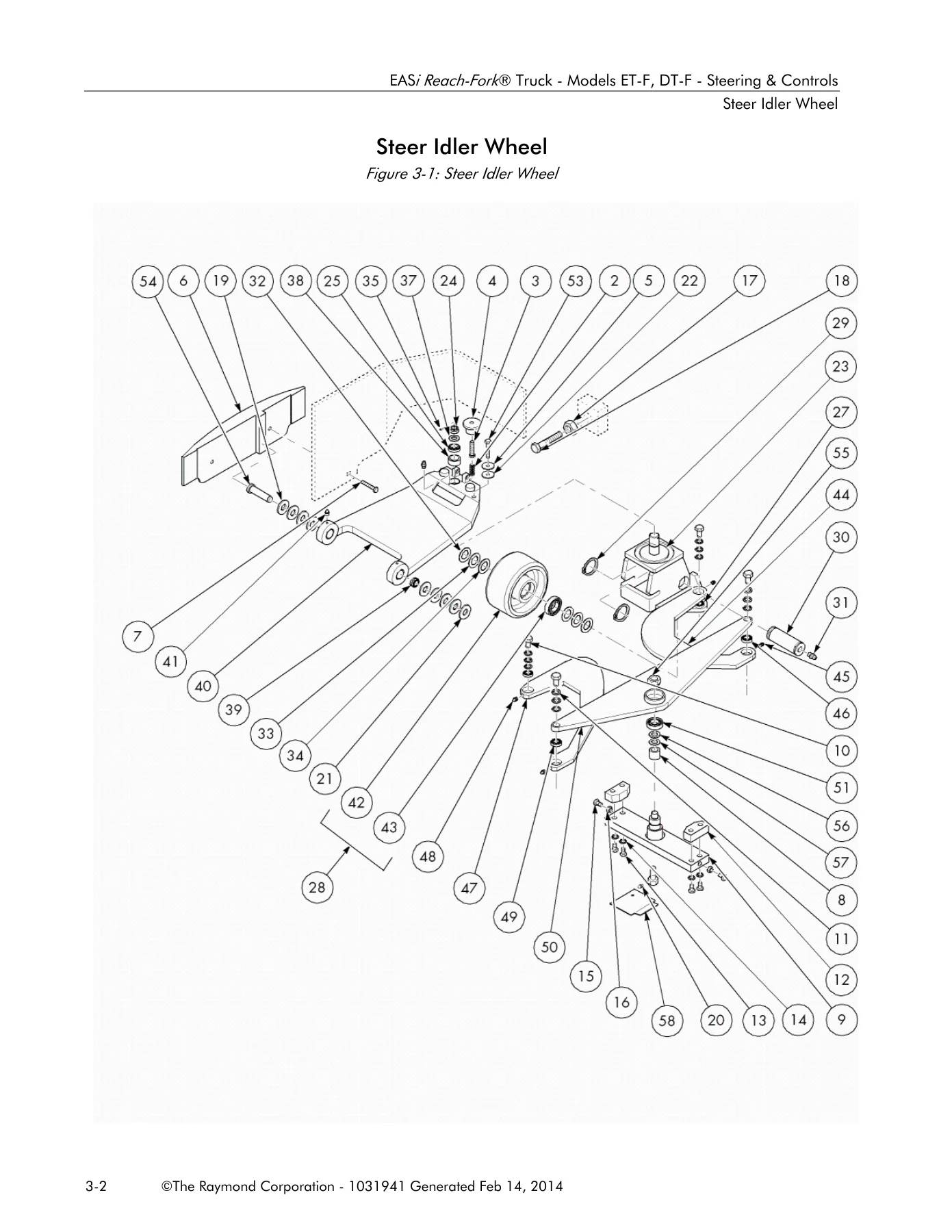 Raymond EASi Reach-Fork Truck ET-F DT-F Parts Manual - 1031941 PDF Download - Image 2
