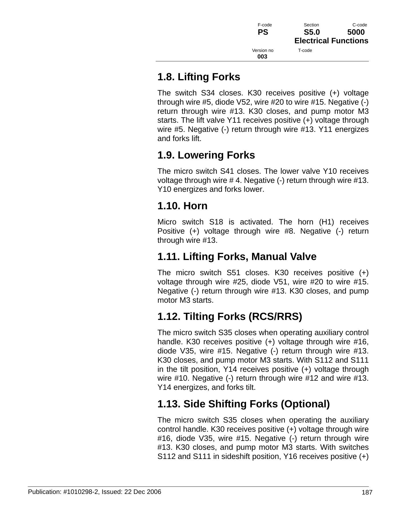 Raymond RCS20 RCS30 RCS40 RSS22 RSS30 RSS40 RRS30 Walkie Stacker Service Manual PDF - Image 3