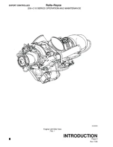 Rolls-Royce 250-C18 Series Operation and Maintenance Manual - C18, C18A, C18B, C18C Turboshaft Engines