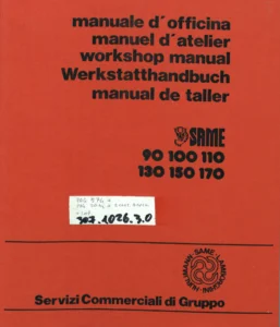 SAME 90 100 110 130 150 170 Tractor Workshop Manual 1986 - Full PDF