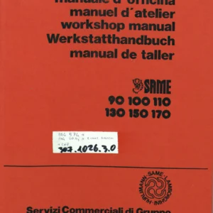 SAME 90 100 110 130 150 170 Tractor Workshop Manual 1986 - Full PDF