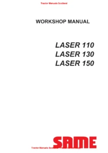 SAME Deutz-Fahr Laser 110 130 150 Tractor Workshop Manual - Mechanical Systems