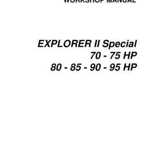 SAME Explorer II Special 70 75 80 85 90 95 HP Workshop Manual - PDF Download