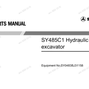 SANY SY485C1 Hydraulic Excavator Parts Manual PDF - Equipment SY0483BJ31158