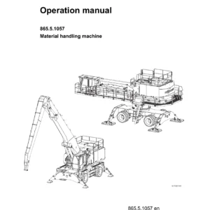 SENNEBOGEN 865E Hybrid Material Handling Machine Operation Manual - 865.5.1057 PDF