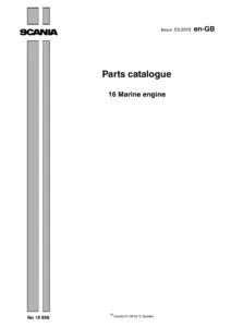 Scania 16 Marine Engine Parts Catalogue 2015 - D16M DI16M DI16 45M DI16 50M PDF