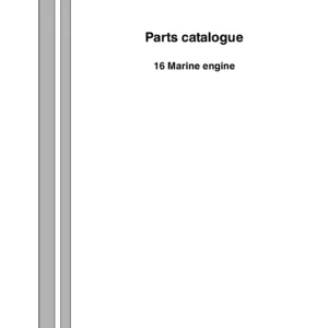 Scania 16 Marine Engine Parts Catalogue 2015 - D16M DI16M DI16 45M DI16 50M PDF