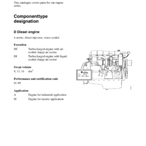 Scania DC13 Industrial Engine Parts Catalogue 2033837 - 2014 PDF