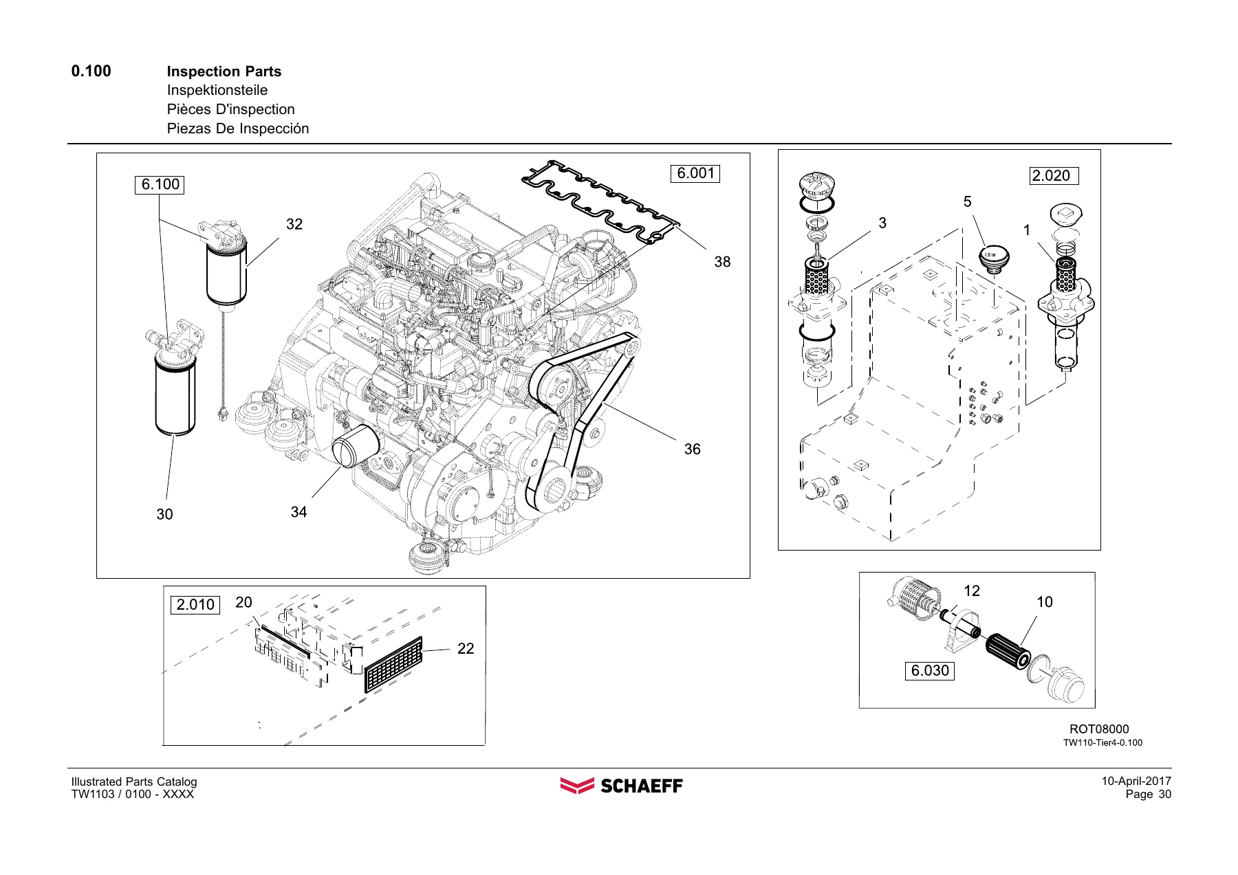 Schaeff TW110 Mobile Excavator Illustrated Parts Catalog 5780400046 (2017) PDF - Image 2
