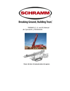 Schramm T685WS-C T685WS-D T685WS-P Operation and Maintenance Manual - Spanish PDF