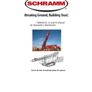 Schramm T685WS-C T685WS-D T685WS-P Operation and Maintenance Manual - Spanish PDF