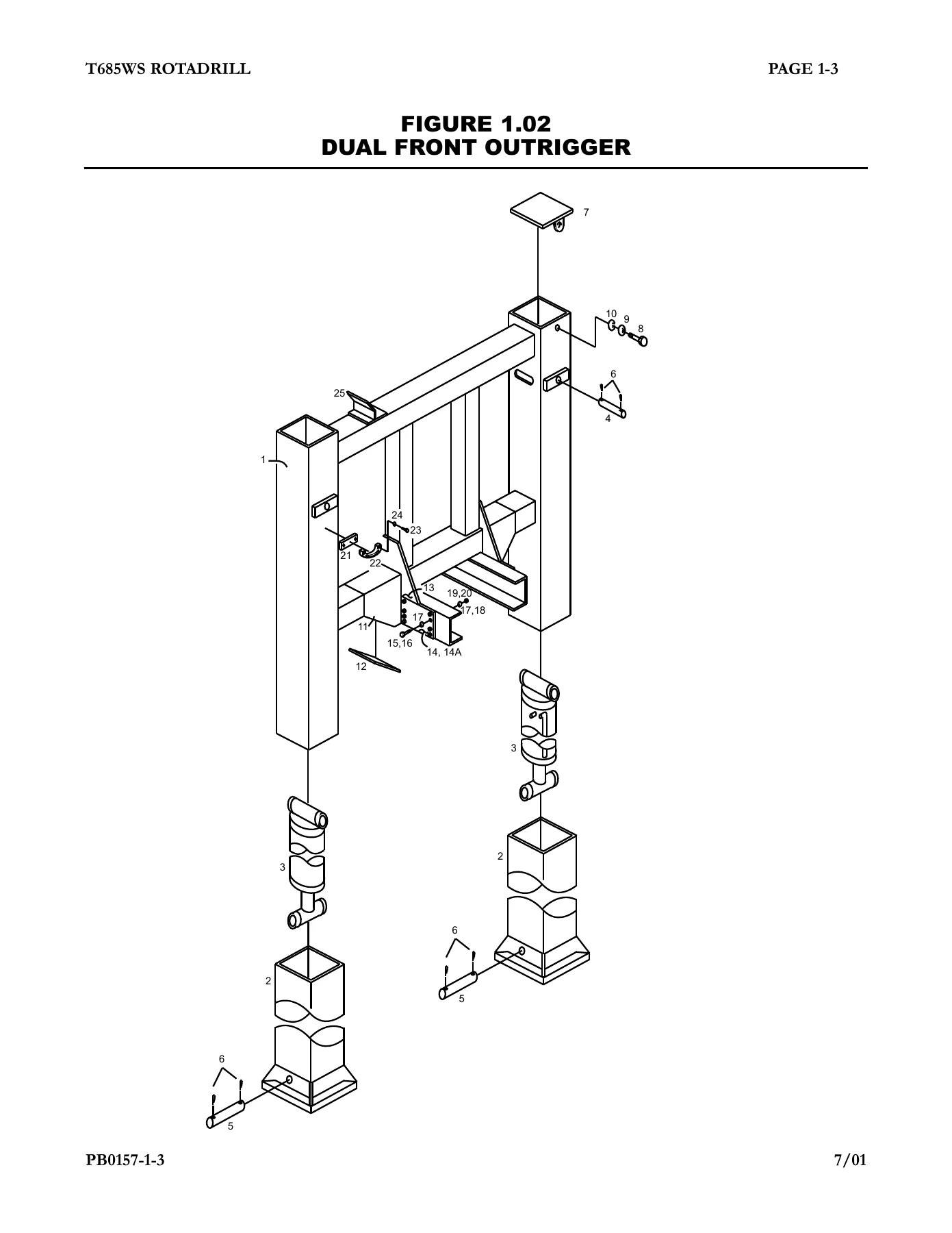 Schramm T685WS Rotadrill Illustrated Parts Manual 2741-0157 - Serial J124-6937 - Image 2