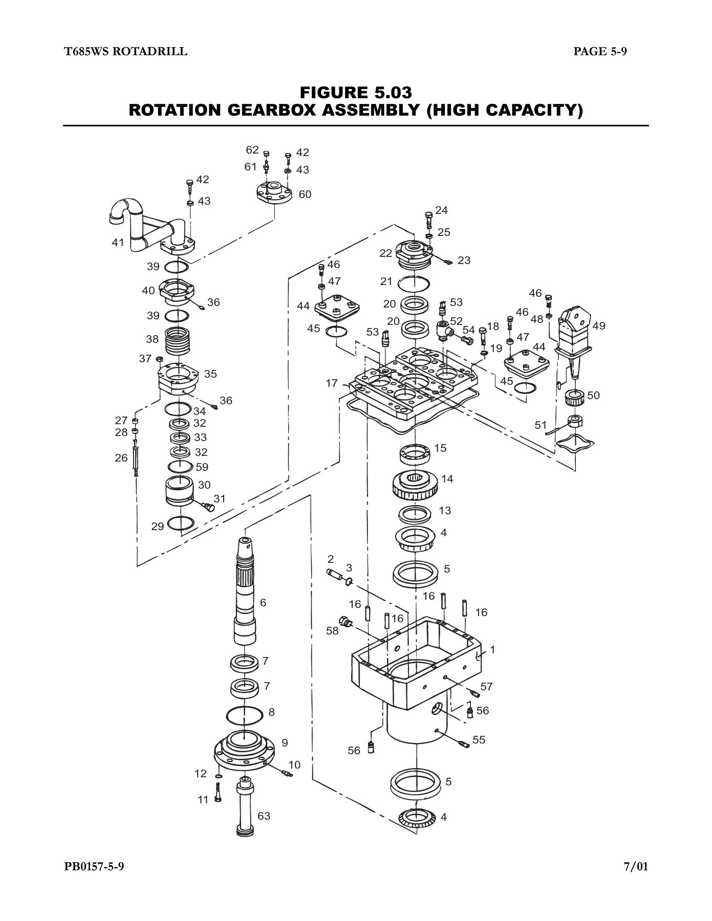 Schramm T685WS Rotadrill Illustrated Parts Manual 2741-0157 - Serial J124-6937 - Image 3