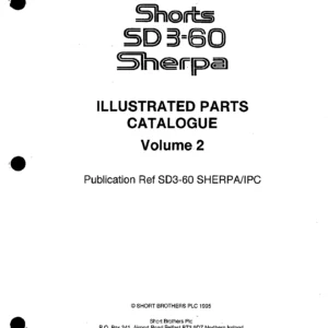 Shorts SD3-60 Sherpa Illustrated Parts Catalogue Volume 2 - Airframe Systems IPC PDF