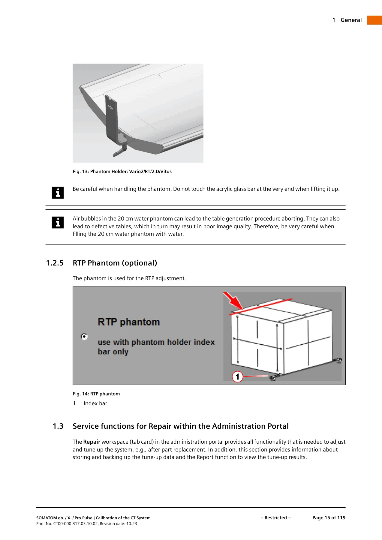 Siemens SOMATOM go. X. Pro.Pulse CT System Calibration Service Manual - CT00-000.817.03.10.02 - Image 3