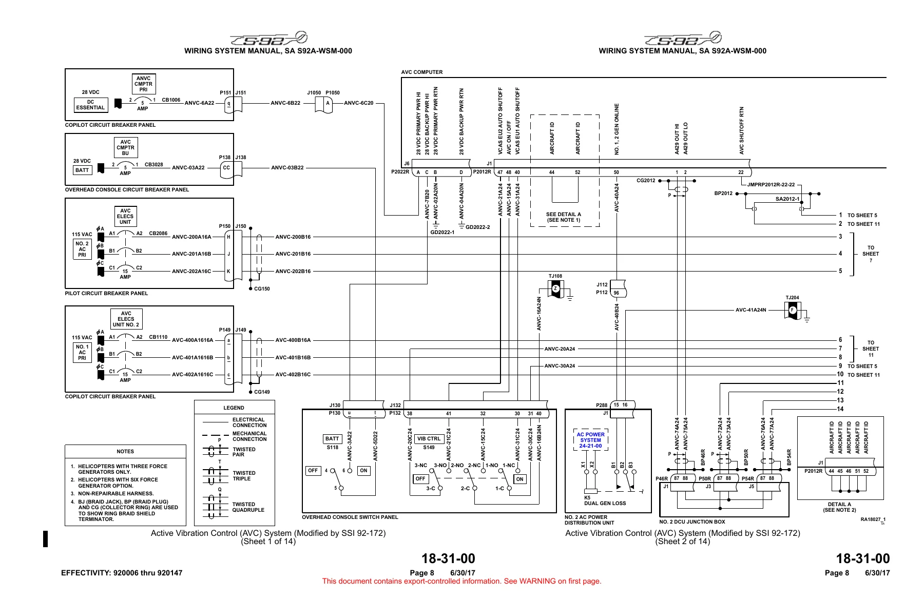 Sikorsky S-92A Wiring System Manual SA S92A-WSM-000 - PDF Download - Image 3