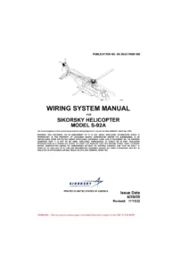 Sikorsky S-92A Wiring System Manual SA S92A-WSM-000 - PDF Download