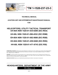 Sikorsky UH-60A UH-60L EH-60A HH-60A HH-60L Aviation Unit and Intermediate Maintenance Manual TM 1-1520-237-23-3 Volume 3 (2014) - PDF Download