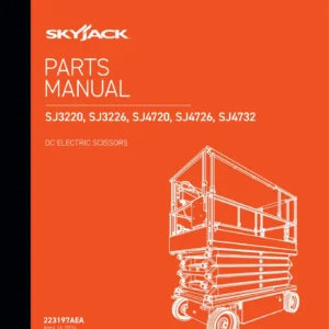Skyjack SJ3220 SJ3226 SJ4720 SJ4726 SJ4732 Parts Manual - 223197AEA 2024