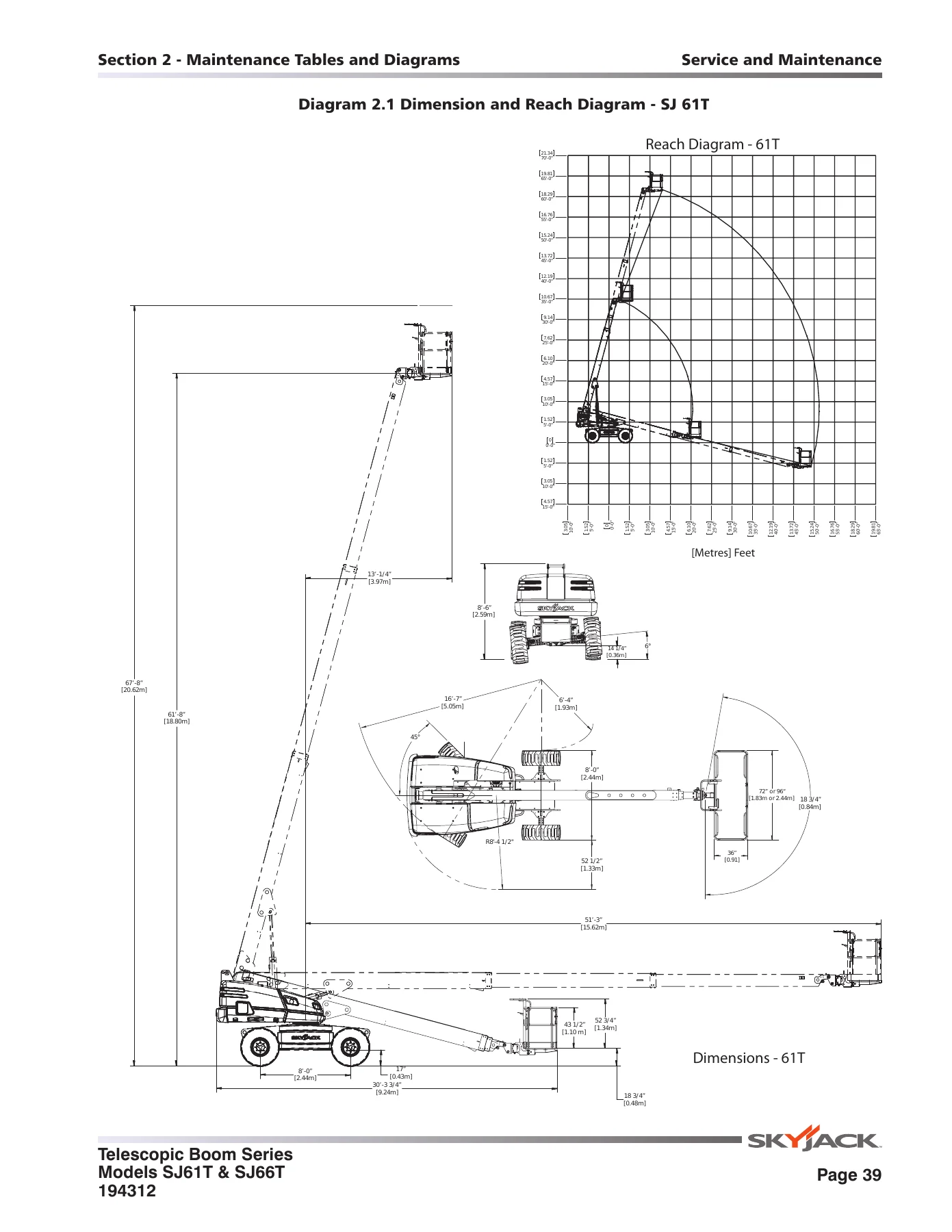 Skyjack SJ61T SJ66T Telescopic Boom Lift Service Manual 194312AE 2017 - Image 2