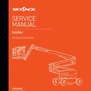 Skyjack SJ63AJ Articulating Boom Lift Service Manual 194314AN 2023