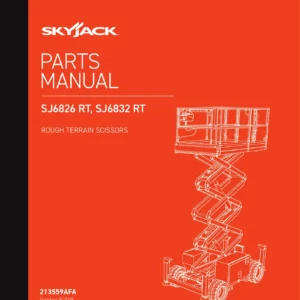 Skyjack SJ6826 RT SJ6832 RT Rough Terrain Scissor Lift Parts Manual 2025