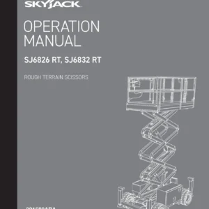 Skyjack SJ6826 RT SJ6832 RT Rough Terrain Scissors Operation Manual 2022 - PDF