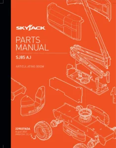 Skyjack SJ85 AJ Articulating Boom Lift Parts Manual 229037ADA 2020 - PDF Download