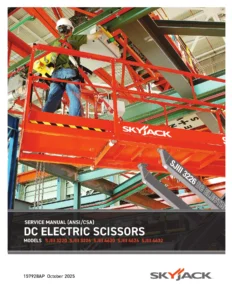 Skyjack SJIII 3220 3226 4620 4626 4632 DC Electric Scissor Lift Service Manual - 157928AP 2025 PDF