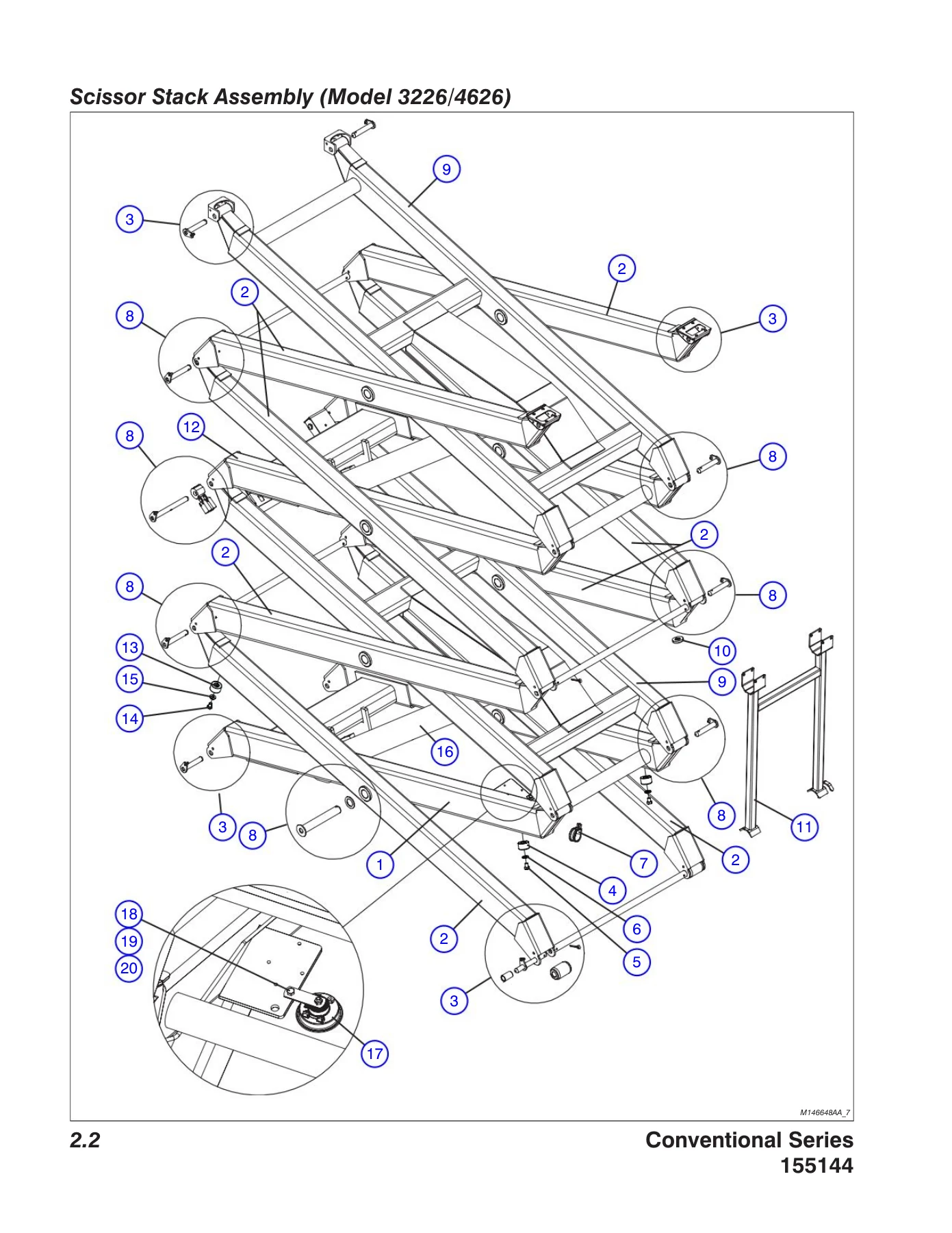 Skyjack SJIII 3220 3226 4620 4626 4632 DC Electric Scissor Lifts Parts Manual CE - 155144AE 2018 - Image 2