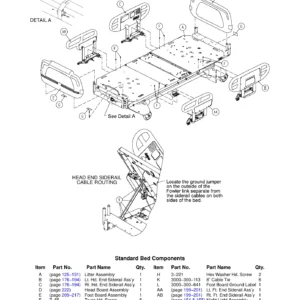 Stryker Secure II Model 3002 Med-Surg Bed Maintenance Manual - 3002-009-002 Rev D