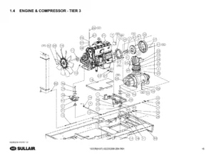 Sullair 1600H AF Remanufactured Compressor Parts Manual - 2013 PDF Download