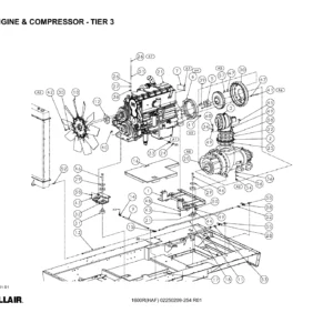Sullair 1600H AF Remanufactured Compressor Parts Manual - 2013 PDF Download