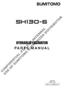 Sumitomo SH130-6 Hydraulic Excavator Parts Manual - WCL1306D-0F PDF Download