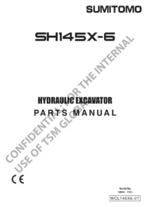 Sumitomo SH145X-6 Hydraulic Excavator Parts Manual PDF - WCL145X6-0T