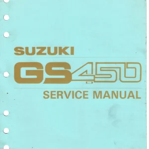 Suzuki GS450 GS450L GS450S GS450T GS450E GS450LD GS450TD GS450LF GS450LG GS450LH GS450LJ Service Repair Manual