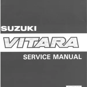 Suzuki Vitara 3 Door Service Manual - Full Workshop Repair & Maintenance PDF