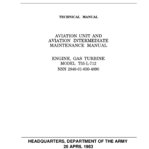 T55-L-712 Gas Turbine Engine Aviation Unit and Intermediate Maintenance Manual TM 55-2840-254-23-3