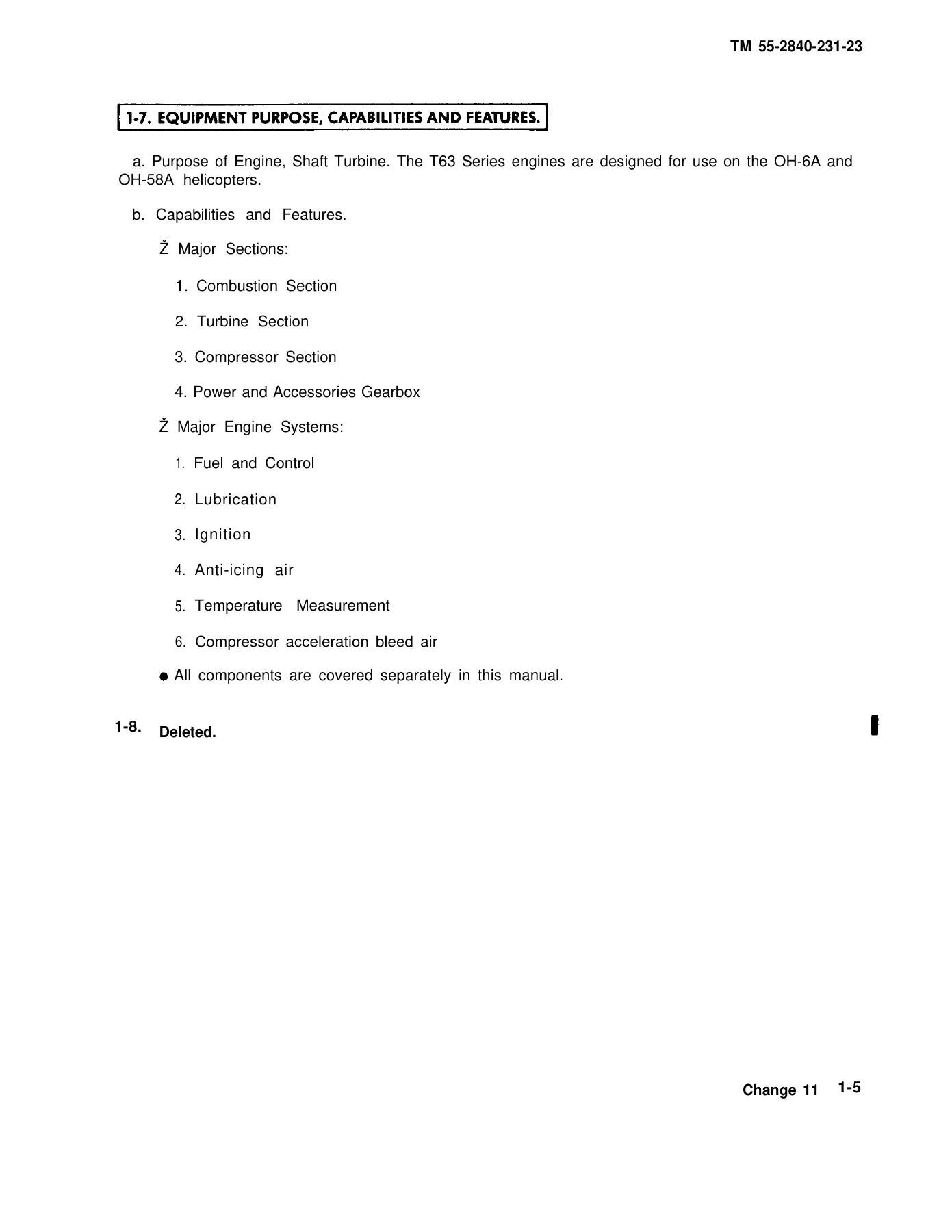 T63-A-5A / T63-A-700 Turboshaft Engine Aviation Unit and Intermediate Maintenance Manual (TM 55-2840-231-23) - Image 3