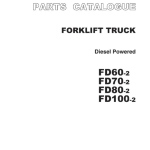 TCM FD60-2 FD70-2 FD80-2 FD100-2 Forklift Parts Catalogue PDF Download