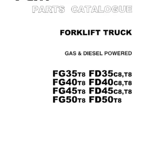 TCM FG35-50T8 FD35-45C8-T8 FD50T8 Forklift Truck Parts Catalogue - PF-35AE