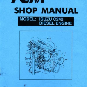 TCM Isuzu C240 Diesel Engine Shop Manual - Forklift Engine Service & Repair PDF