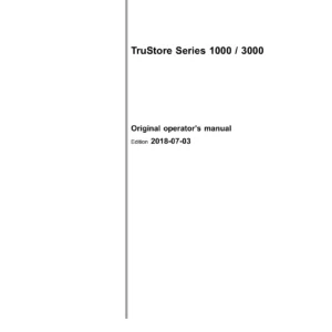 TRUMPF TruStore Series 1000 / 3000 Operator's Manual - B706en