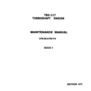 TV3-117 Turboshaft Engine Maintenance Manual Book 1 Section 072 - Engine Repair & Troubleshooting PDF