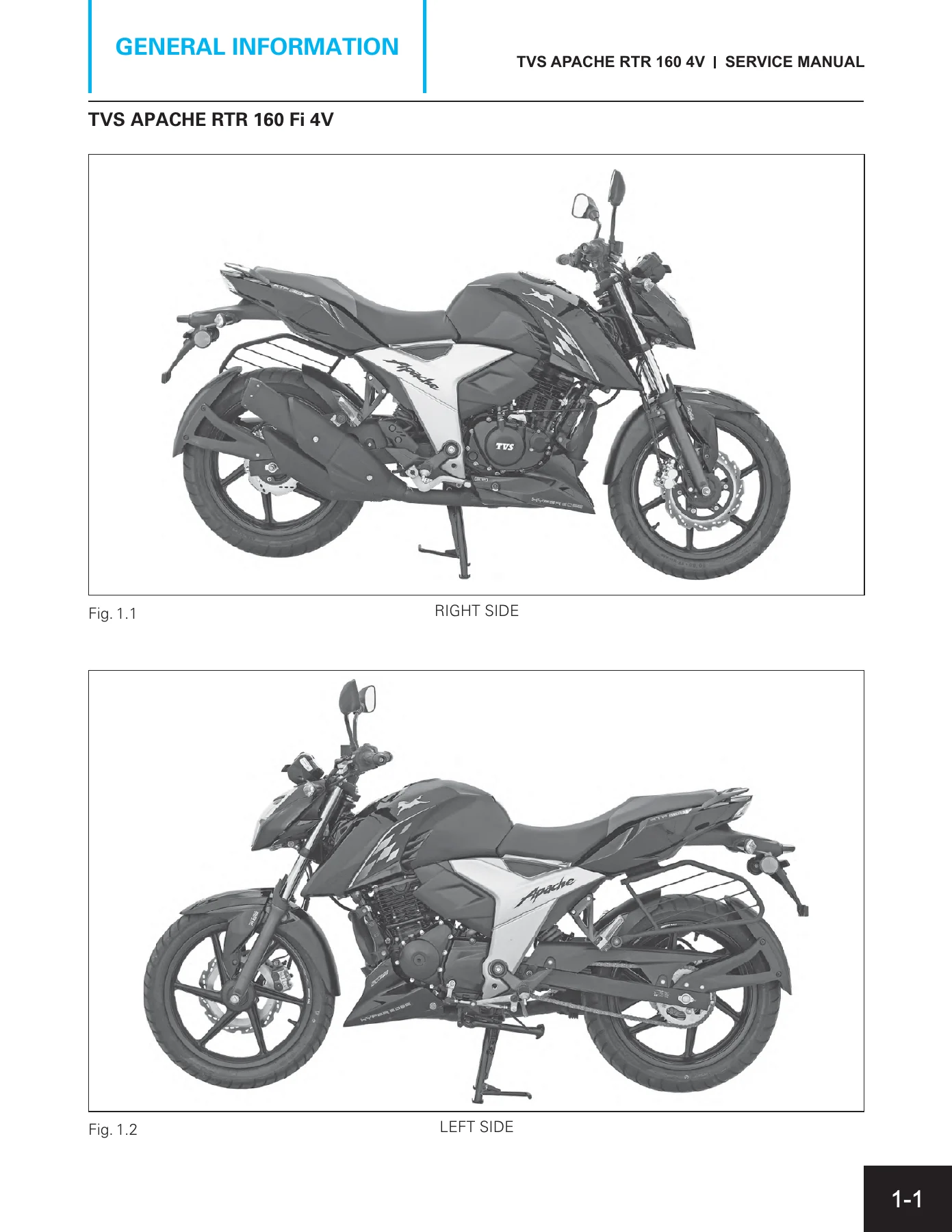 TVS Apache RTR 160 4V FI BS VI Service Manual PDF Download - Image 2