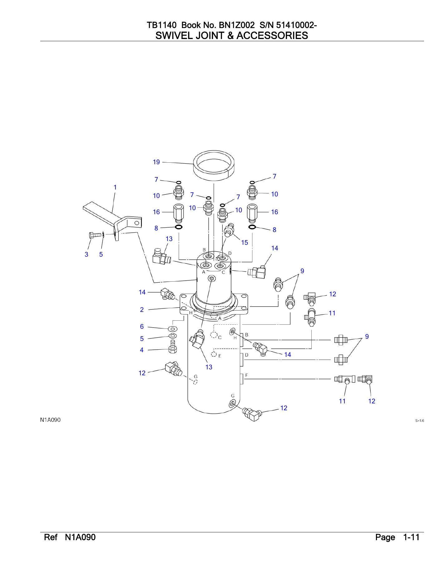 Takeuchi TB1140 Excavator Parts Manual BN1Z003 - Serial 51410002-Up PDF - Image 2