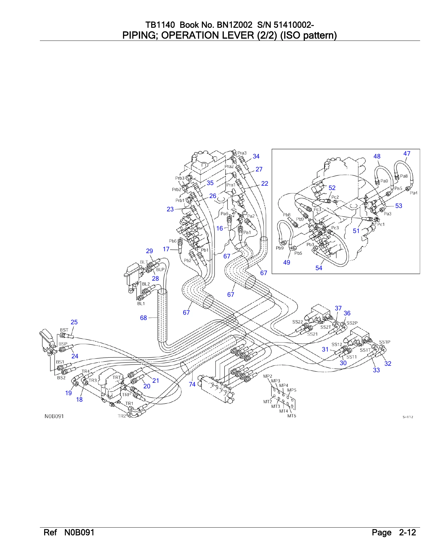 Takeuchi TB1140 Excavator Parts Manual BN1Z003 - Serial 51410002-Up PDF - Image 3