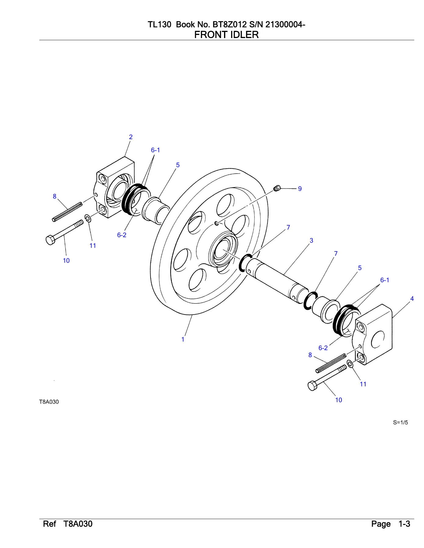 Takeuchi TL130 Parts Manual PDF - Illustrated Parts Catalog Book BT8Z012 - Image 2