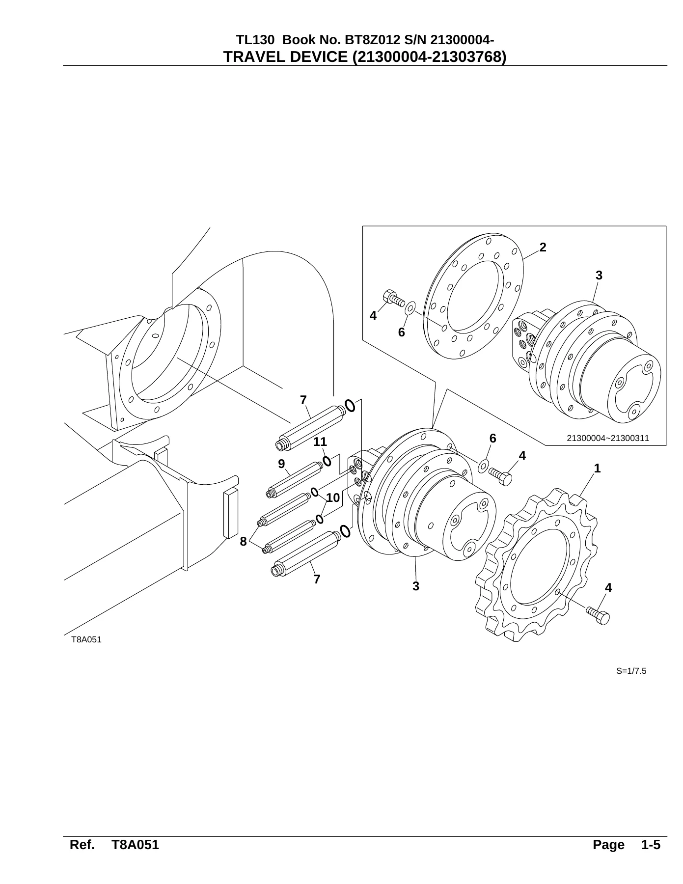 Takeuchi TL130 Parts Manual PDF - Illustrated Parts Catalog Book BT8Z012 - Image 3