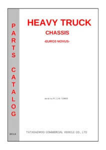Tata Daewoo Euro3 Novus Heavy Truck Chassis Parts Catalog PC CHE 130600